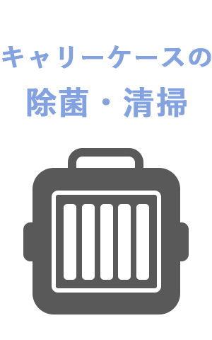 キャリーケースの除菌・清掃に